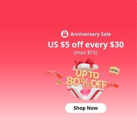 Up to 80% off on the AliExpress Anniversary Sale
