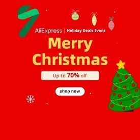 Up to 70% off at AliExpress Holiday Deals Sale with Fast and Free Shipping