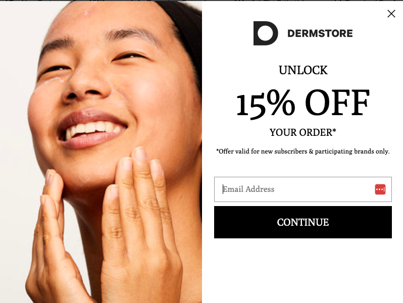 the dermstore newsletter sign up offer