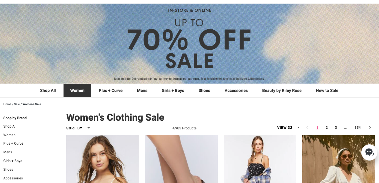 Save on your next clothing order by shopping in the Forever 21 sale section! 